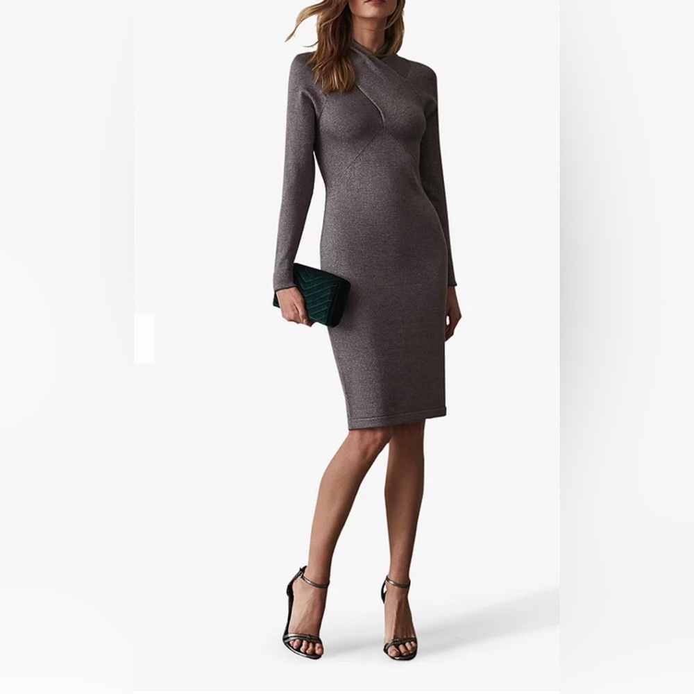 Reiss dress in a shimmery knit